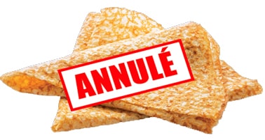 Annulation des crêpes de la chandeleur